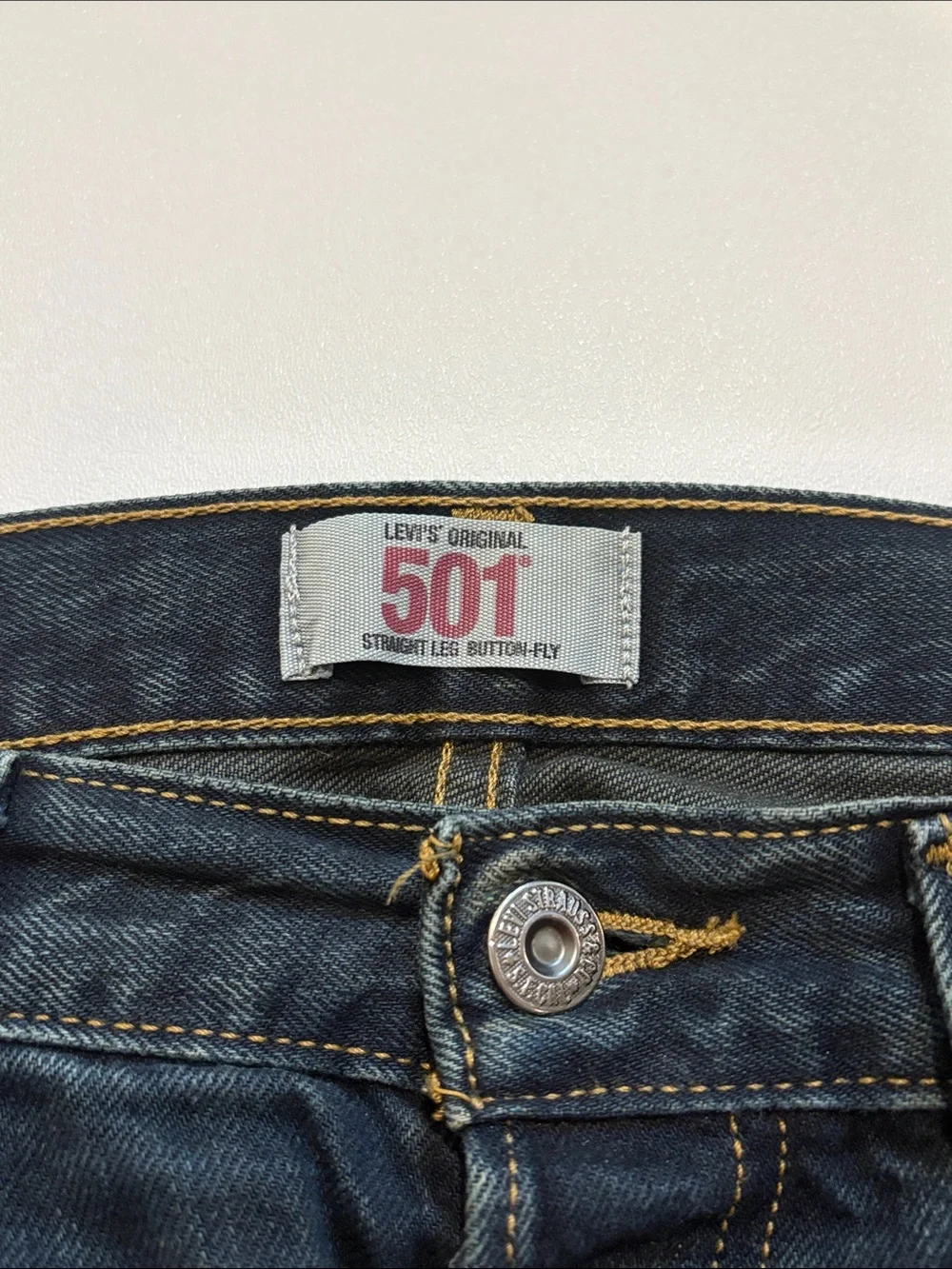 Levi's Men's Black Straight-Leg Button-Fly Jeans